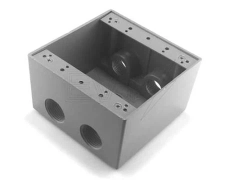 Caja resistente a la intemperie profunda de 2 bandas
