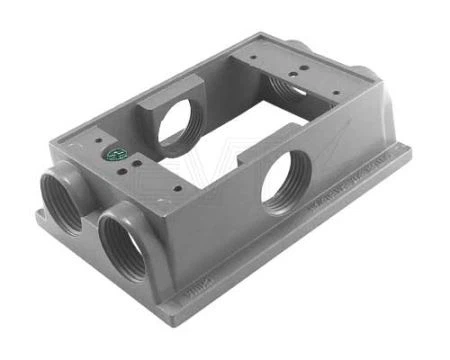 1 Extensión de la caja de salida resistente a la intemperie de la pandilla